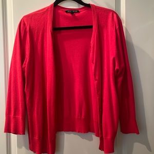 Cable & Gauge pink cardigan.